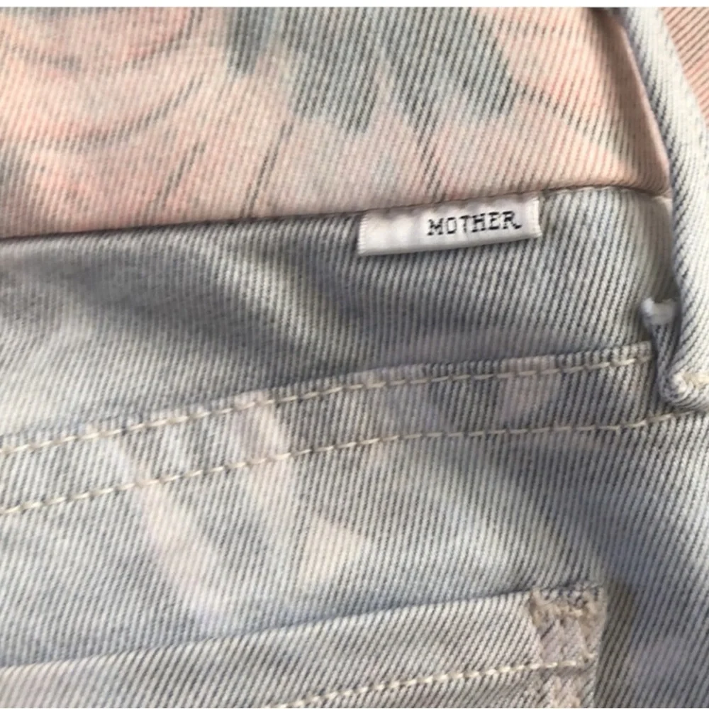 MOTHER JEANS “The Looker” Floral Skinny w/ Racer Stripe in Surf’s Up Size 25